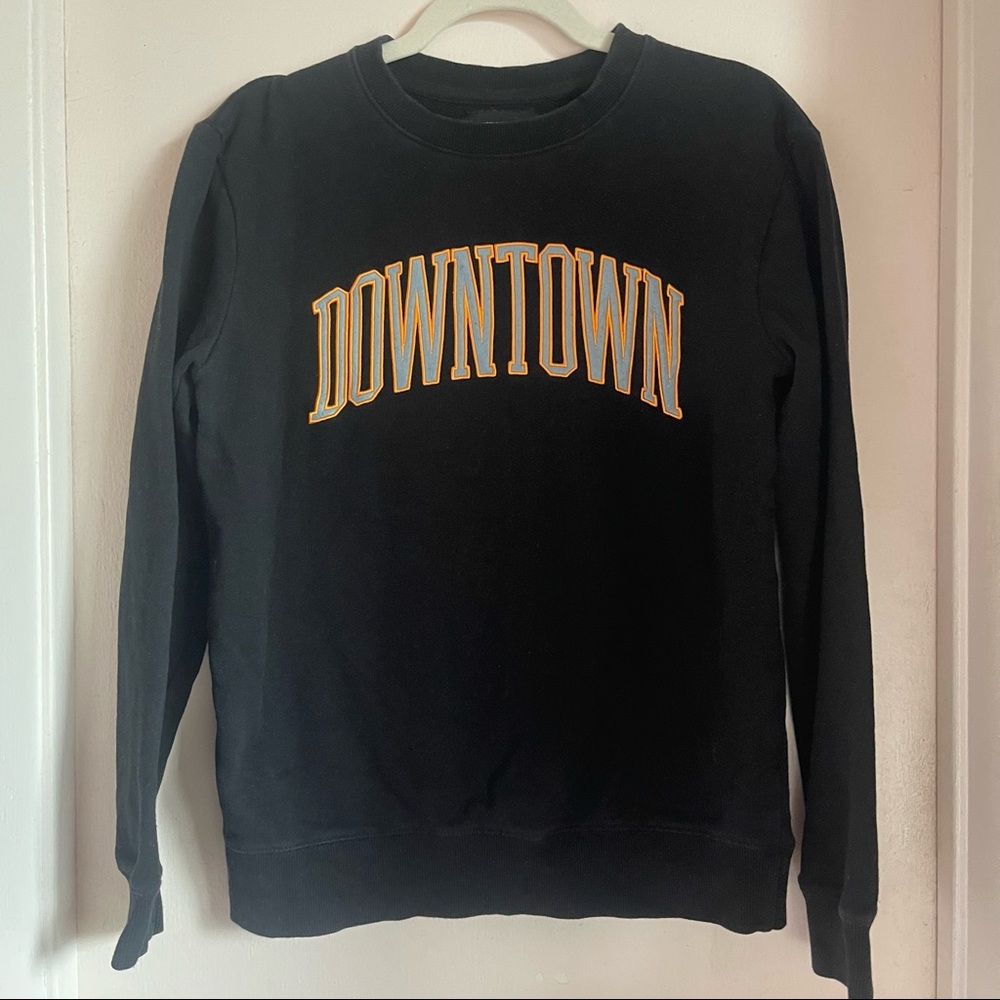 Black Cotton On Downtown Crewneck Mens- Unisex